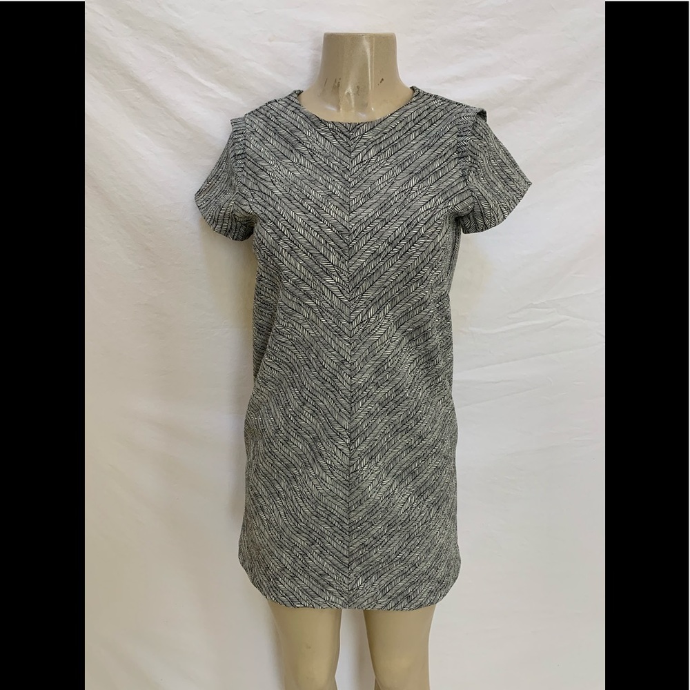 Zara Basic Size Small Feather Pattern Dress - image 2
